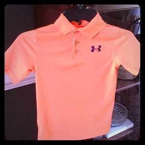 Boys Under Armour Golf Shirt Size YSM